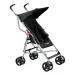Carrinho Guarda Chuva Multikids Baby Pocket Preto Com Chassi De Cor Prateado ATÉ 12KG