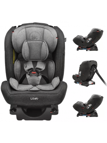 Cadeira ISOFIX infantil para carro LITET ou FISHER-PRICE all-Stages Fix 2.0 preto ou cinza