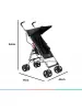 Carrinho De Bebê Guarda-chuva Pocket Preto - Multikids Baby